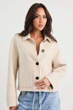 Load image into Gallery viewer, BY ROSA RANGER OAT MARLE WOOL BLEND SOFT JAACKET