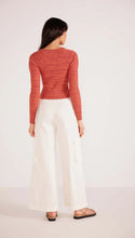 Load image into Gallery viewer, MINK PINK RAPHAEL TWIST KNIT TOP AMBER
