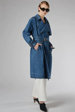 Load image into Gallery viewer, DRICOPER REYA DENIM TRENCH COAT