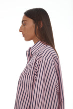 Load image into Gallery viewer, RICOCHET ANCHOR SHIRT LIGHT PINK + PLUM SRIPE