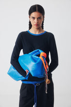 Load image into Gallery viewer, RICOCHET FOX LONG SLEEVE TEE DARK BLUE WITH BLUE TRIM