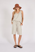 Load image into Gallery viewer, MARLOW RIPTIDE LINEN SHORT NATURAL