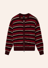 Load image into Gallery viewer, P.E NATION SABLE STRIPE BOMBER MAHOGANY
