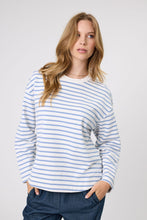 Load image into Gallery viewer, MARLOW SOLO CREW SWEAT POWDER STRIPE