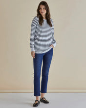 Load image into Gallery viewer, BETTY BASICS SOPHIE KNIT JUMPER MONO BLACK STRIPE