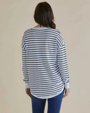 Load image into Gallery viewer, BETTY BASICS SOPHIE KNIT JUMPER MONO BLACK STRIPE