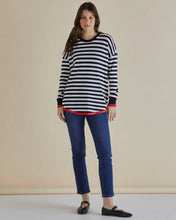 Load image into Gallery viewer, BETTY BASICS SOPHIE KNIT JUMPER NAVY STRIPE