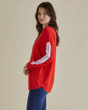 Load image into Gallery viewer, BETTY BASICS SOPHIE KNIT JUMPER RED