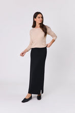 Load image into Gallery viewer, MARLOW SERENE MERINO SKIRT BLACK