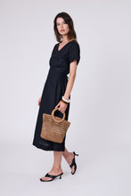 Load image into Gallery viewer, MARLOW SEVILLE LINEN DRESS BLACK