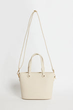 Load image into Gallery viewer, AMONG THE BRAVE SIENA BEIGE PU LEATHER SMALL KNOT TOP HANDLE BAG