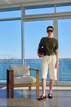 Load image into Gallery viewer, MARLOW SOLEIL KNIT TEE OLIVE