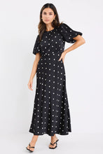 Load image into Gallery viewer, STORIES BE TOLD STAGE BLACK POLKA DOT MAXI DRESS