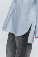 Load image into Gallery viewer, MARLE TAB SHIRT BLEU STRIPE