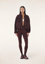 Load image into Gallery viewer, P.E NATION TECHNIQUE QUILTED JACKET MAHOGANY