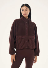 Load image into Gallery viewer, P.E NATION TECHNIQUE QUILTED JACKET MAHOGANY