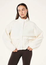 Load image into Gallery viewer, P.E NATION TECHNIQUE QUILT JACKET WHISPER WHITE