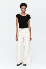 Load image into Gallery viewer, MARLE TIE CURVE SEAM JEAN ECRU
