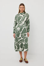 Load image into Gallery viewer, TUESDAY KOBI DRESS SAGE GEO