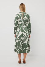 Load image into Gallery viewer, TUESDAY KOBI DRESS SAGE GEO