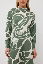 Load image into Gallery viewer, TUESDAY KOBI DRESS SAGE GEO