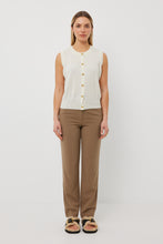 Load image into Gallery viewer, TUESDAY RIDGE VEST IVORY CASHMERE
