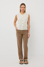 Load image into Gallery viewer, TUESDAY RIDGE VEST IVORY CASHMERE