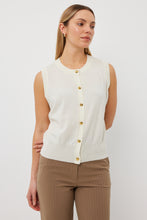 Load image into Gallery viewer, TUESDAY RIDGE VEST IVORY CASHMERE