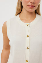 Load image into Gallery viewer, TUESDAY RIDGE VEST IVORY CASHMERE