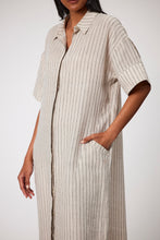 Load image into Gallery viewer, MARLOW SHADOW LINEN DRESS
