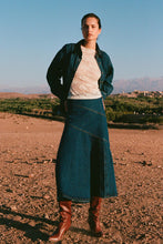Load image into Gallery viewer, ROWIE THEA DENIM MIDI SKIRT