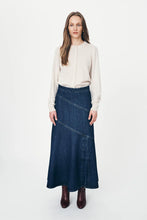 Load image into Gallery viewer, ROWIE THEA DENIM MIDI SKIRT