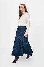Load image into Gallery viewer, ROWIE THEA DENIM MIDI SKIRT