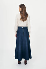 Load image into Gallery viewer, ROWIE THEA DENIM MIDI SKIRT