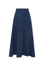 Load image into Gallery viewer, ROWIE THEA DENIM MIDI SKIRT