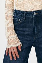 Load image into Gallery viewer, ROWIE TONYA ROSE LACE TOP