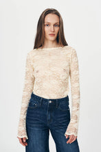 Load image into Gallery viewer, ROWIE TONYA ROSE LACE TOP