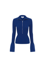 Load image into Gallery viewer, ROWIE TRAVIS ZIP KNIT TOP