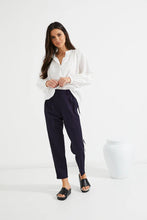 Load image into Gallery viewer, TUESDAY LABEL BOBBIE PANTS NAVY/WHITE SINGLE STRIPE