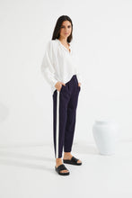 Load image into Gallery viewer, TUESDAY LABEL BOBBIE PANTS NAVY/WHITE SINGLE STRIPE
