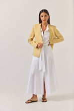Load image into Gallery viewer, TUESDAY GODET SHIRT DRESS WHITE