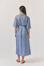 Load image into Gallery viewer, TUESDAY SUNRAY DRESS DENIM BLUE