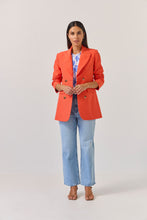Load image into Gallery viewer, TUESDAY DOVE BLAZER TANGERINE