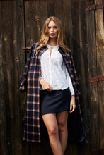 Load image into Gallery viewer, TUESDAY KAMALI COAT NAVY CHECK