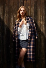 Load image into Gallery viewer, TUESDAY KAMALI COAT NAVY CHECK