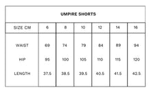 Load image into Gallery viewer, TUESDAY UMPIRE SHORTS BLUE CHEVRON