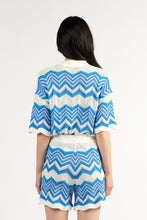 Load image into Gallery viewer, TUESDAY UMPIRE SHORTS BLUE CHEVRON