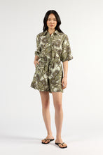 Load image into Gallery viewer, TUESDAY UMPIRE SHORTS OLIVE PAISLEY