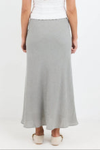 Load image into Gallery viewer, AMONG THE BRAVE SUMMIT KHAKI MINI GINGHAM TIE WAIST BIAS MAXI SKIRT