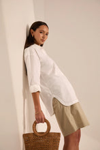 Load image into Gallery viewer, MARLOW CASCADE LONGLINE SHORT HUMMUS